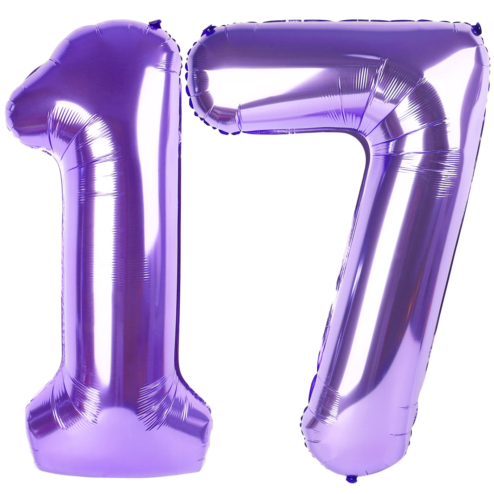 Number Balloons Purple 17 Balloon 40 inch for 17 Birthday Party Decoration