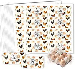 160 etiquetas de caixa de ovos frescos da fazenda, etiquetas retangulares de ovos não lavados, 10 x 5 cm, adesivos autoadesivos de embalagem de ovos para caixa de ovos de galinha