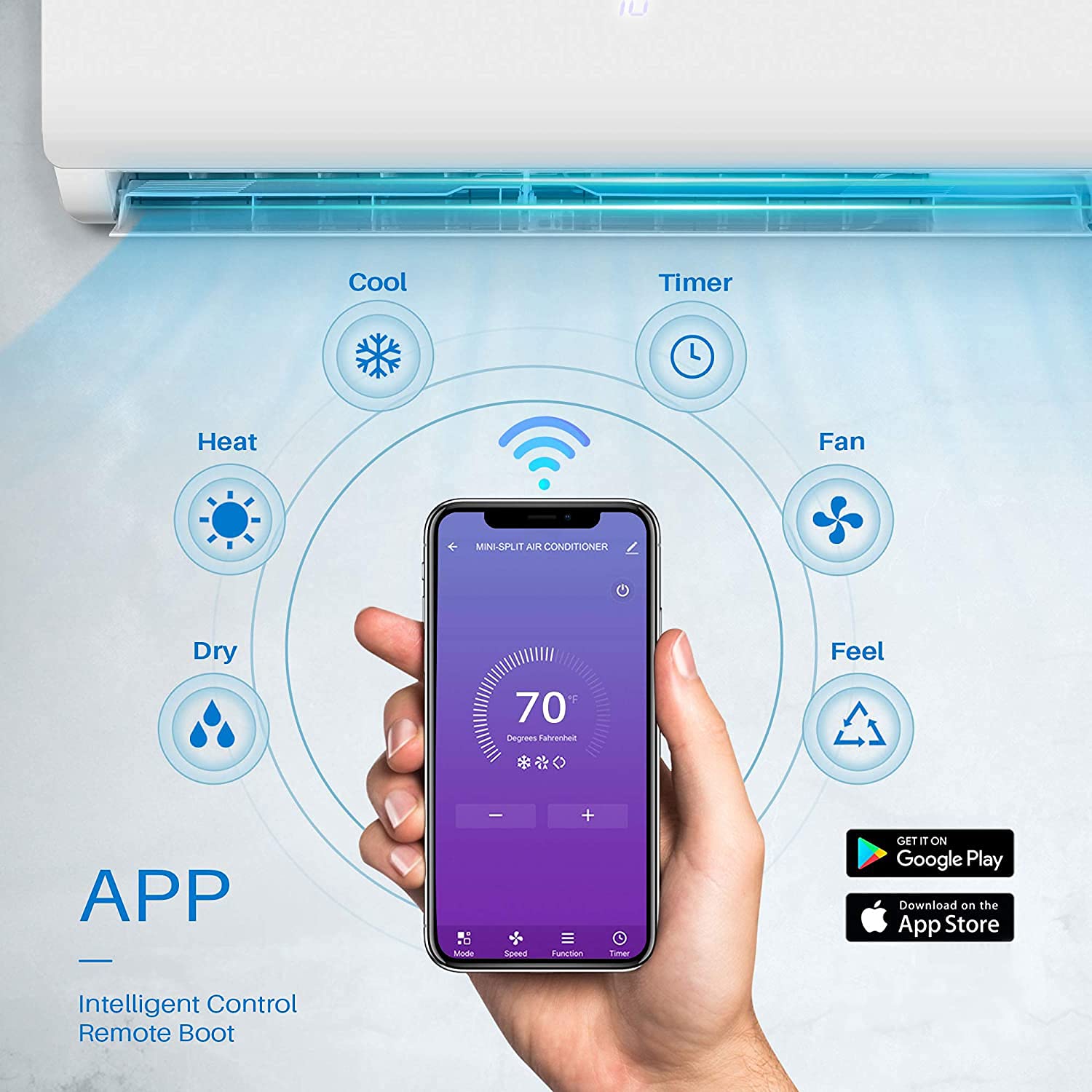 Della 12000 BTU 20 SEER Mini Split Air Conditioner Ductless Inverter System  110V with Heat Pump, WIFI Smart Control, Pre-Charged Condenser and 16.4-FT  Installation Kit AHRI : Amazon.ca: Home
