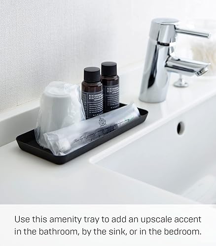 Miniatura 2 de YAMAZAKI Home Tower - Bandeja de servicio L color negro, plana