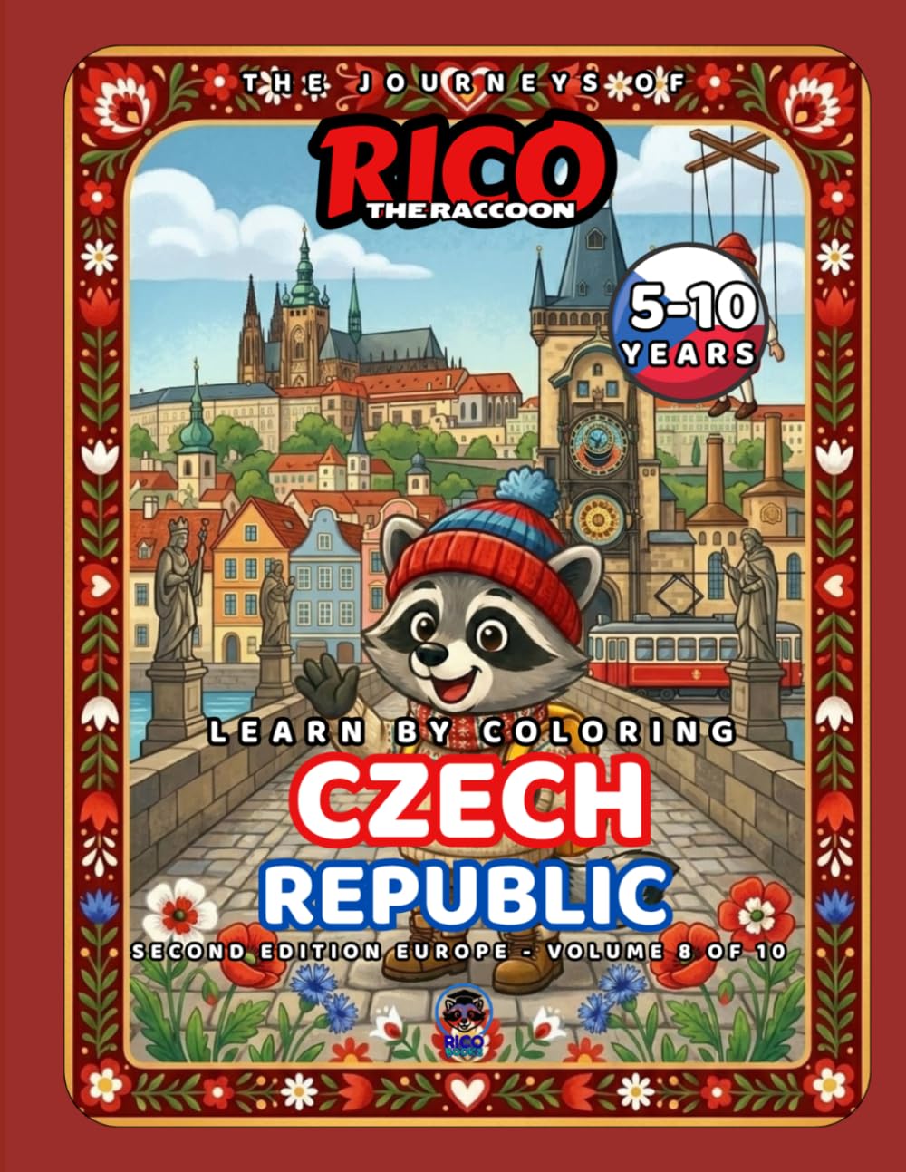 The Journeys of Rico the Raccoon – Czech Republic | Fairy‑Tale Bridges & Coloring Fun