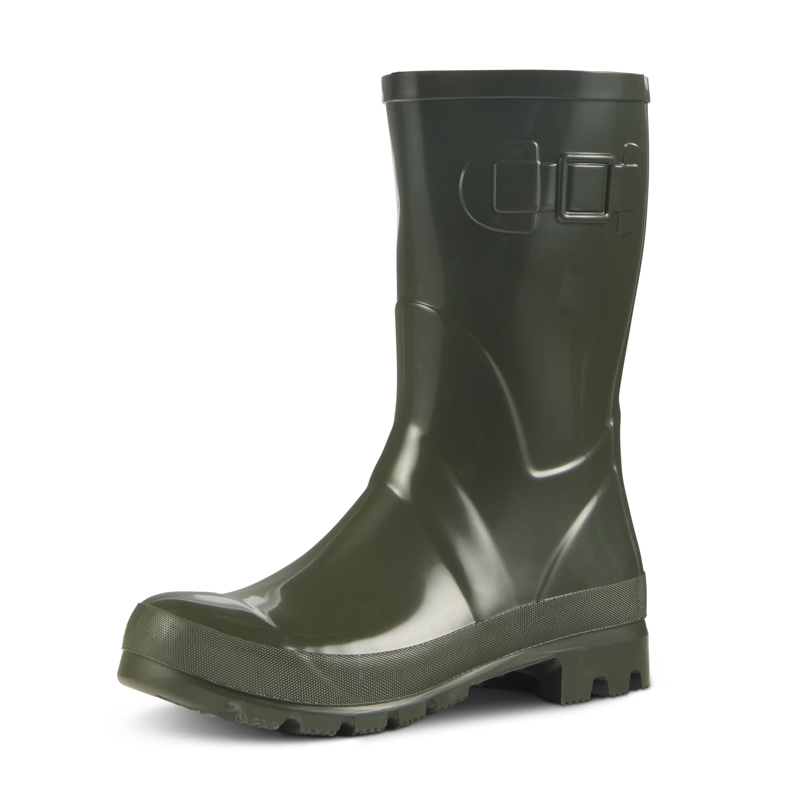 JUJU Botas de agua impermeables para mujer, ajuste cómodo y elegante, fáciles de poner, botas Wellington para mujer, tallas 3-8