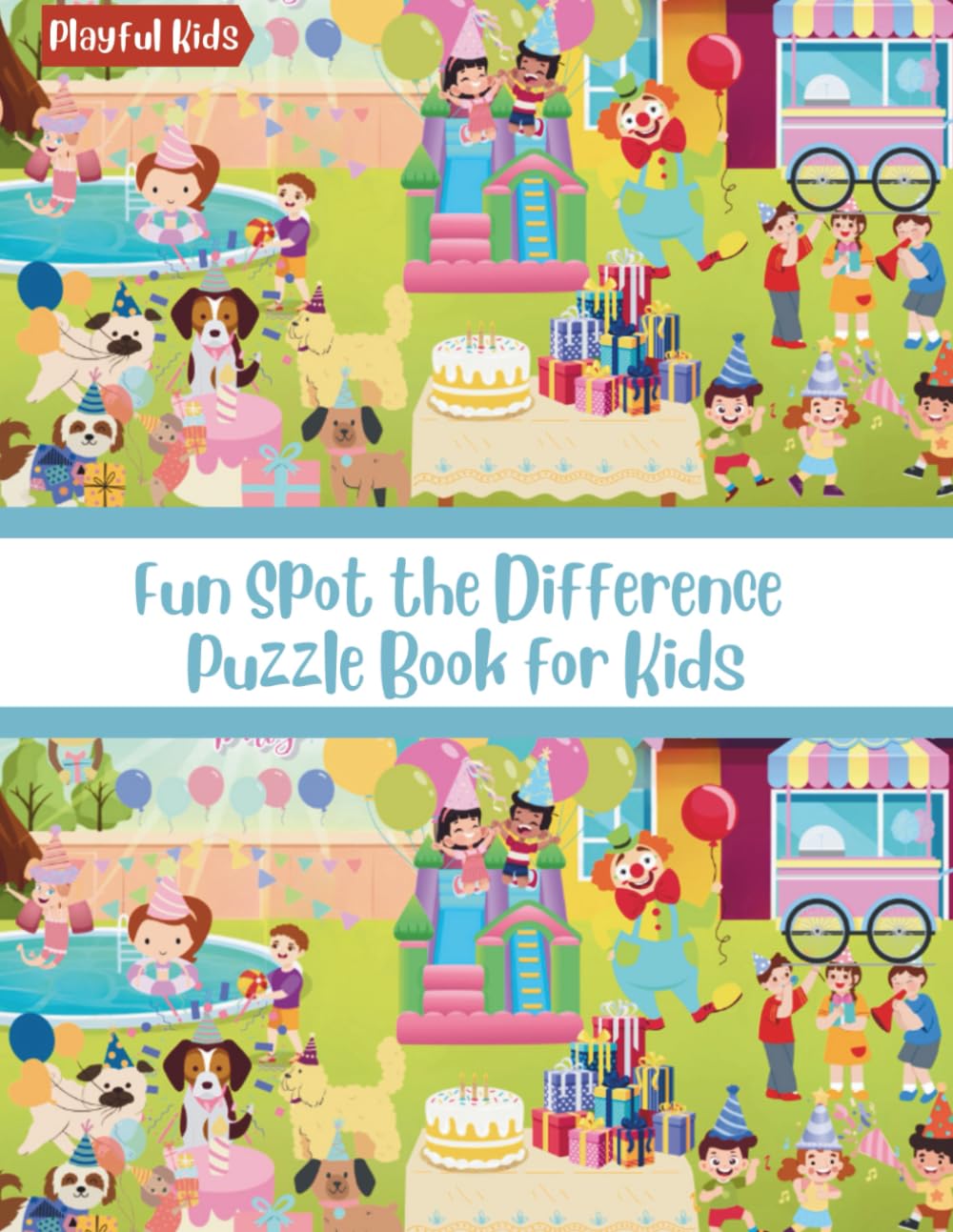 Fun Spot the Difference Puzzle Book for Kids: Cute Search and Find Challenges, 240 Differences to Find