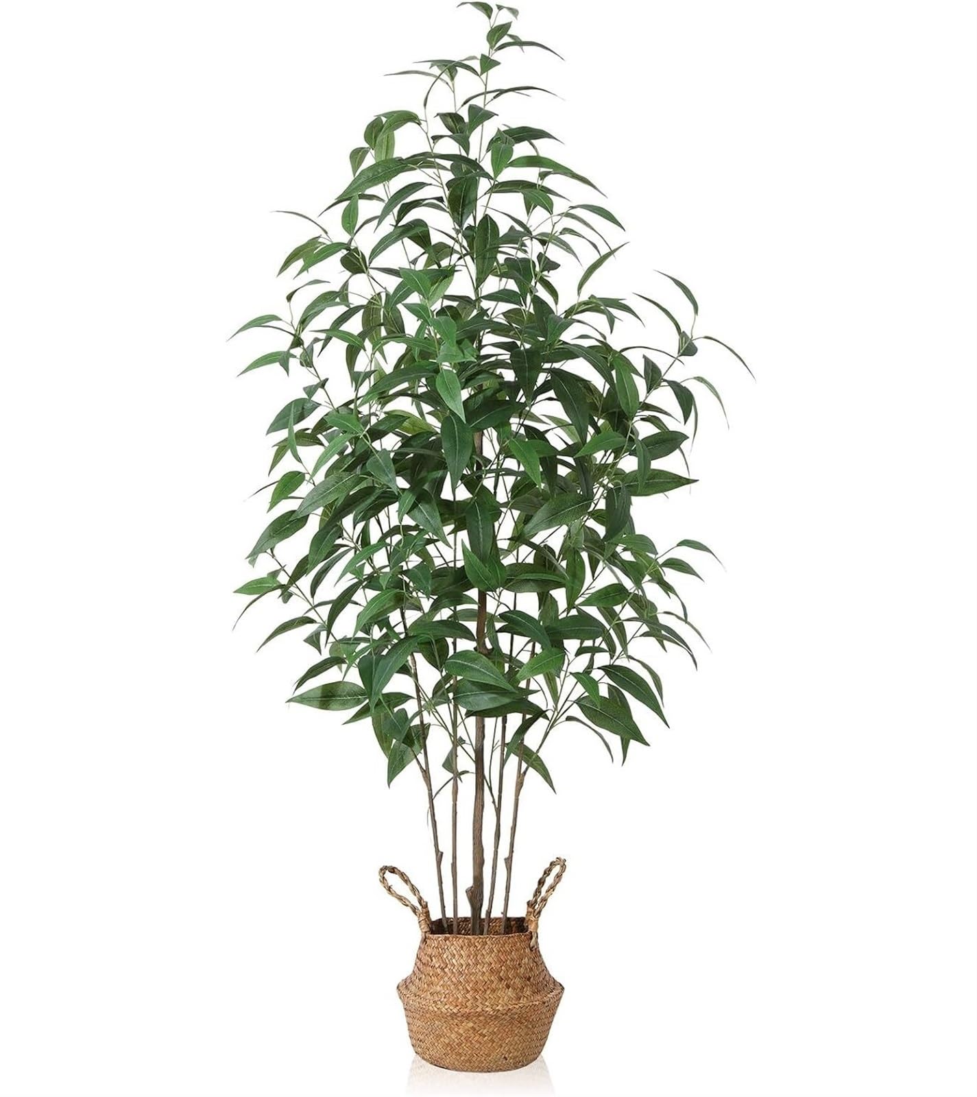 AYCDL Artificial Tree Plants Artificial Eucalyptus Tree 4FT Faux Eucalyptus Plants Fake Plant Housewarming Party Indoor Decor Decoration Artificial Tree,