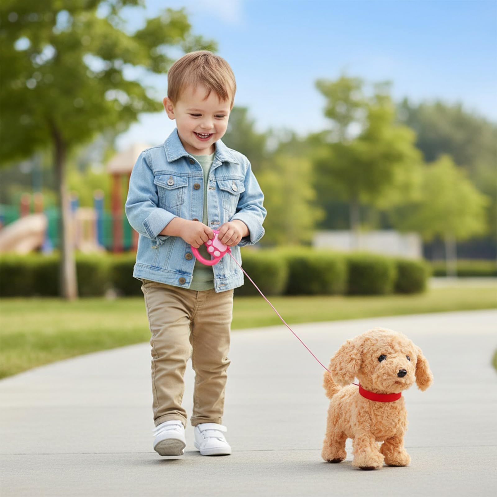 Cucciolo di cane interattivo realistico con giocattolo regalo