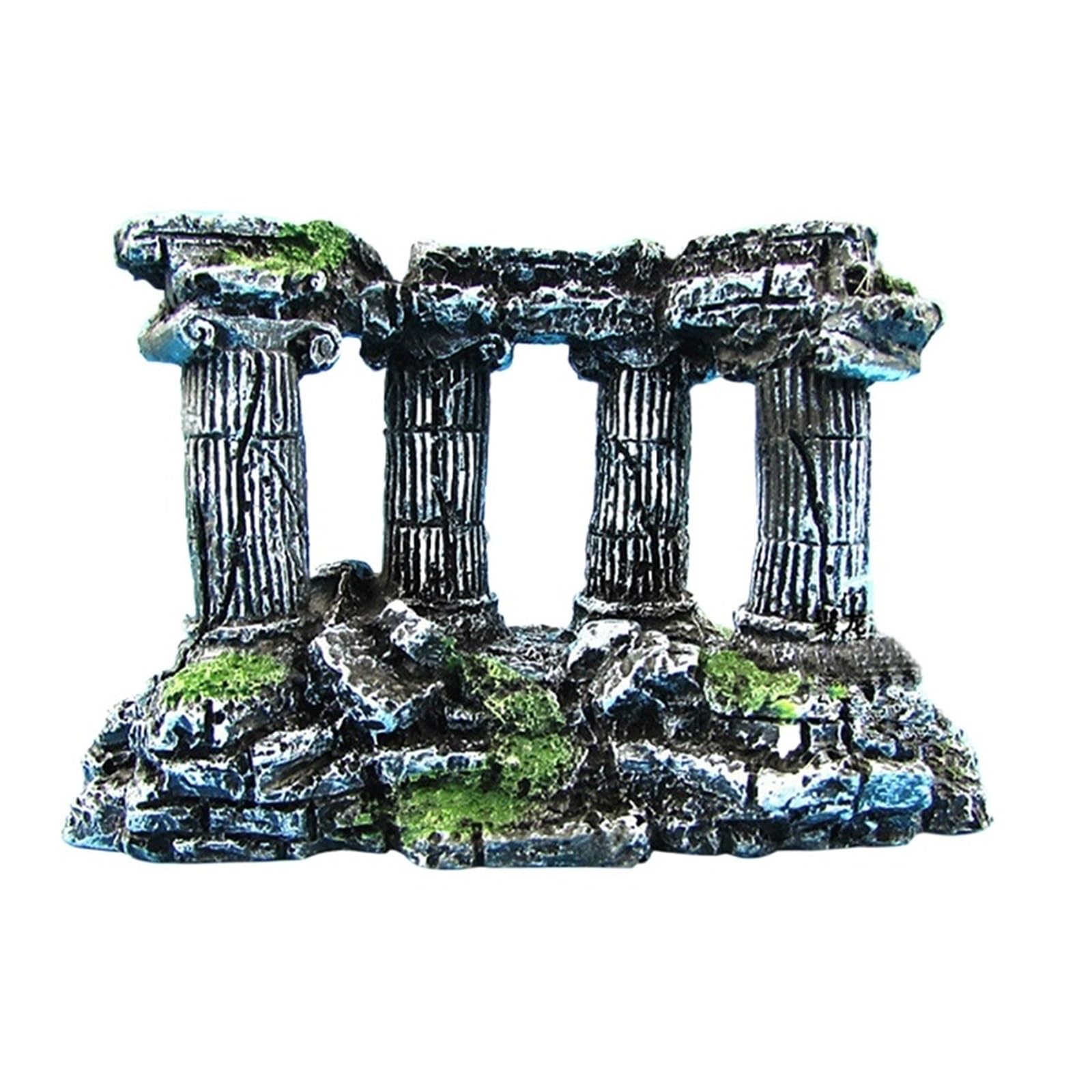AYWTIUN aquarium ornaments Aquarium Fish Tank Stone Decoration Artificial Roman Column Ruins Castle Ornaments Decor Accessories