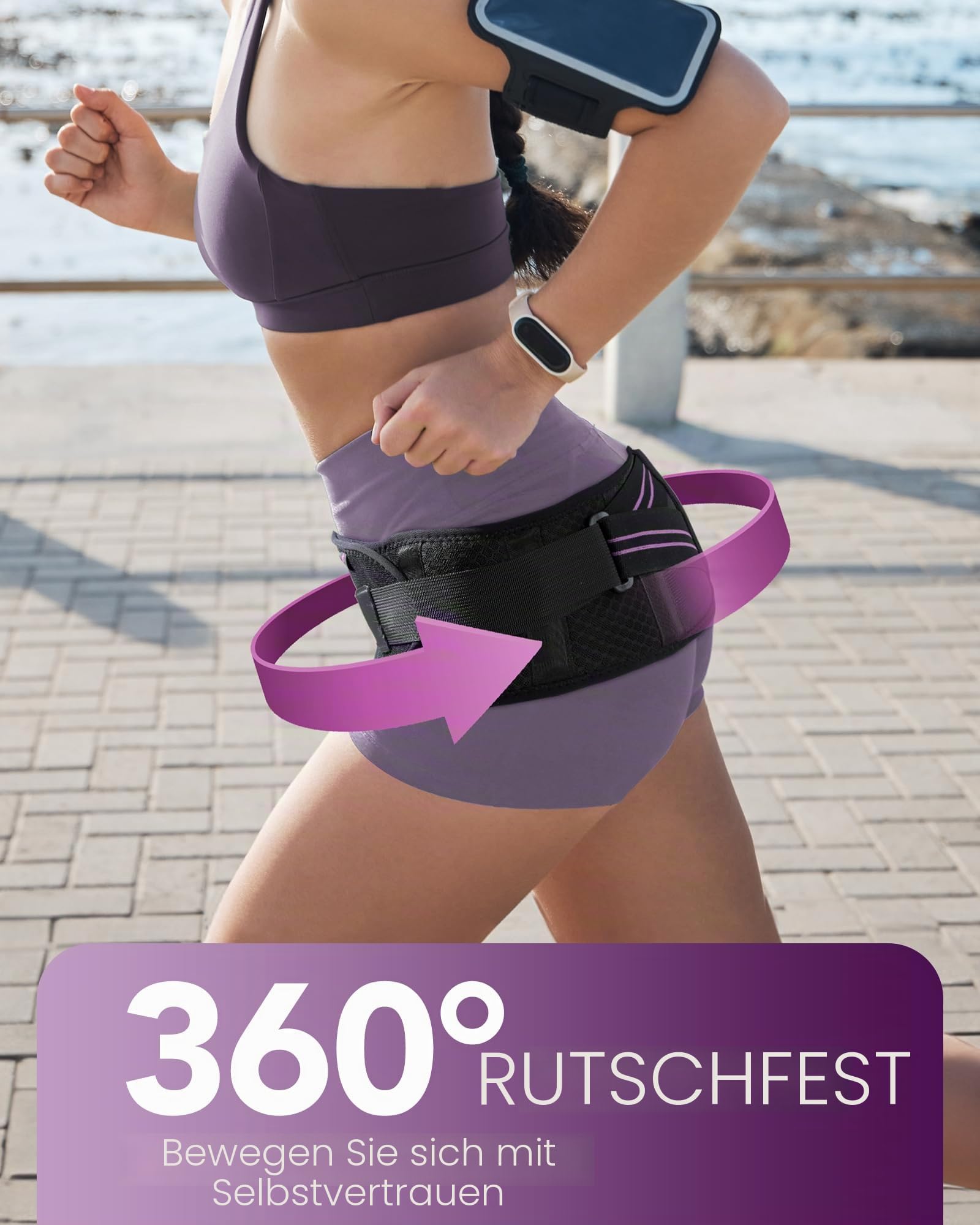 Fitomo Ischias Bandage, SI-Gürtel mit zusätzlichen Stützstäben, Iliosakralgürtel für SI-Gelenke, Schmerzlinderung, Ischias, Becken, Bein, Hüfte, Schmerzen im unteren Rücken, Hüft-Kompressionswickel