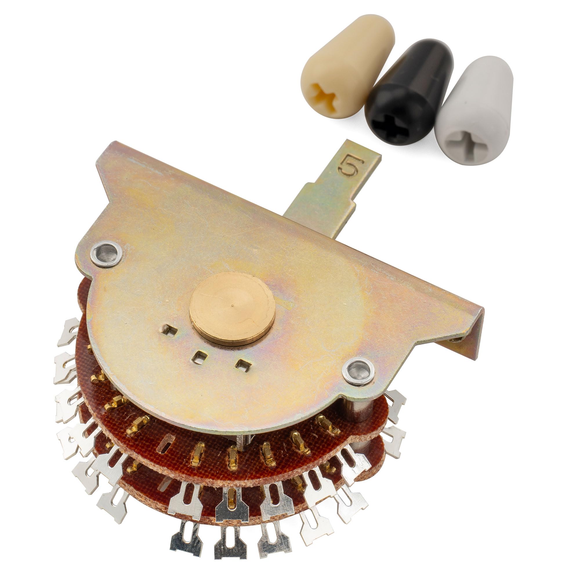 Musiclily Pro Sélecteur 5 Positions Super Switch 4-Pôles Interrupteur de Micro pour Guitare électrique type Strat Tele