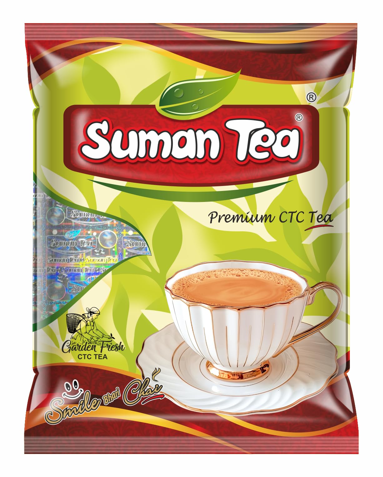 Suman Tea 250gm Premium CTC Tea Strong & Refreshing Rich & Aromatic Pack of 4 (250 gm Each)-picture-23