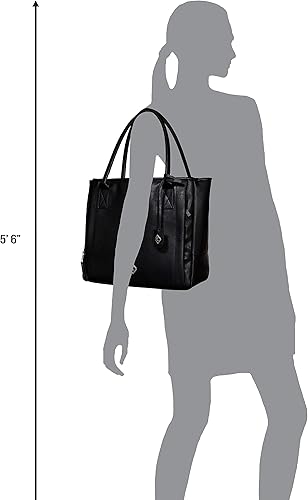 Miniatura 5 de Allen Company Bolso de transporte oculto para niñas con armas 'Casual Cosmic' con gran bolsillo térmico aislado, piel sintética, color negro