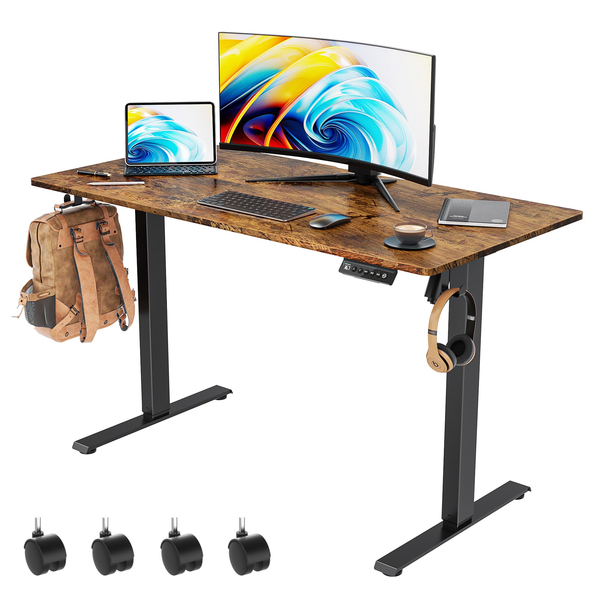 Amazon.com: VVENACE 48 x 24 Inch Electric Standing Desk with 4