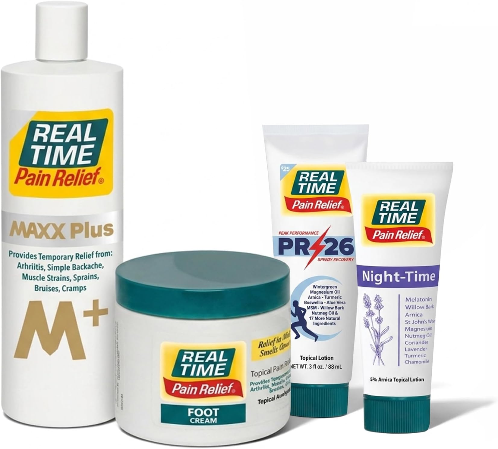 Real Time Pain Relief Variety Pack - Muscle & Joint Relief Bundle
