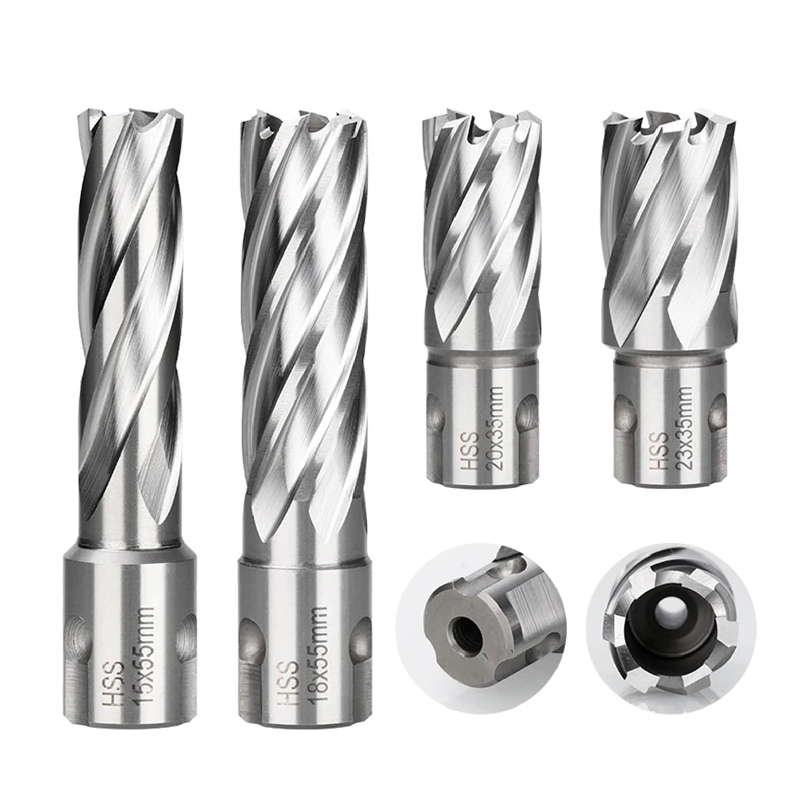 Mag Drill Cutter, HSS Metal Core Annular Cutter 12-30mm 35-55mm Depth(23x35mm)