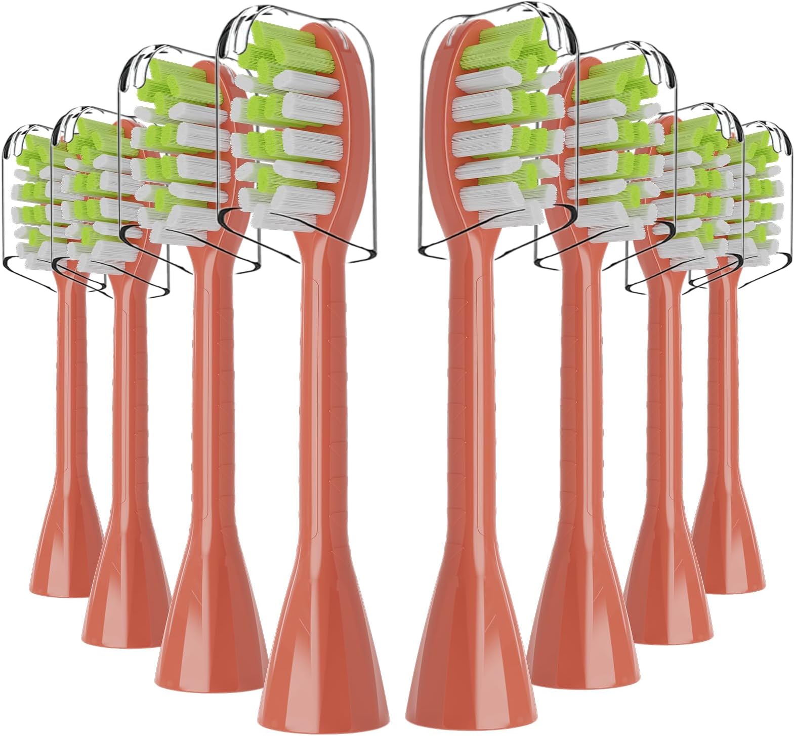 One Series Replacement Toothbrush Heads Pisonicleara Compatible with sonicare Philips One Series BH1022/03 HY1100/02 HY1102 (8-pc) Battery Brush, Mango Snow White Travel Refill