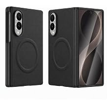 Simpeak Leather Case Compatible with Samsung Galaxy Z Fold 8 Black