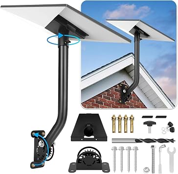 Starlink Gen 3 Mount, Adjustable Starlink Mounting Kit Compatible with Starlink Standard 4/4X/V3, Starlink Pole Mount Starlink Gen 3 Pipe Adapter, Starlink V3 Wall Mount/Roof Mount Eave