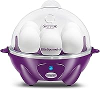 Vista 12 de Elite Gourmet Easy Electric - Cocina eléctrica con capacidad para 7 huevos, cazador furtivo, máquina de tortillas, revuelta, suave, media, hervida