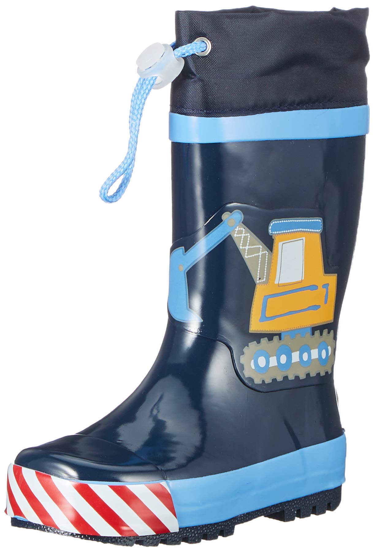Playshoes GmbH Boys Wellies Building Site, Unisex Kids’ Wellington Boots, Blue (Lightblue 17), 10.5 (28/29 EU)