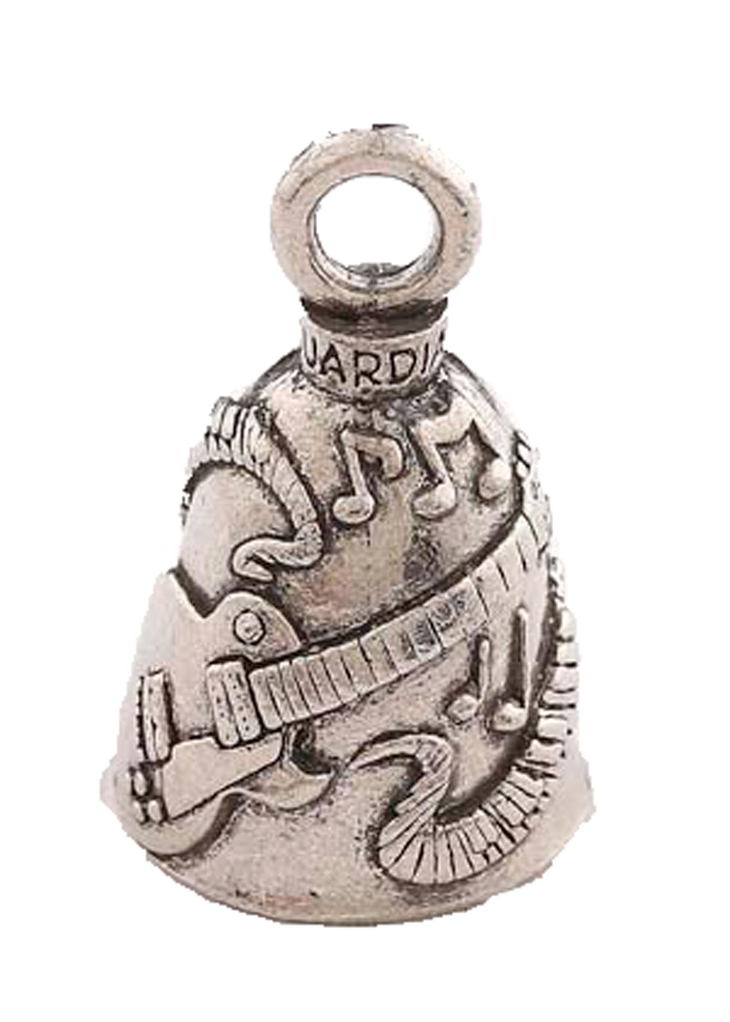 Photo 1 of Guardian Bell Guitar Lucky Charm Pendant Accessory For Motorcycles One Size Silver