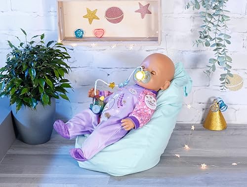 Miniatura 5 de BABY born 830017 Baby Birthday - Maniquí mágico interactivo de 16.9 in para niños pequeños de 3 años en adelante, abre y cierra los ojos de la
