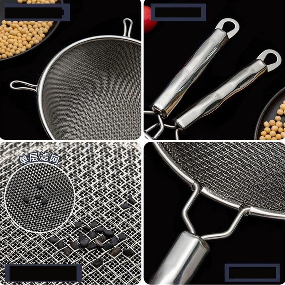 Cesta Para Freír De Acero Inoxidable, Colador De Malla Fina, Cuchara Con Gancho, Olla Caliente, Filtro De Tamiz De Harina De Soja, Cuchara Para Freír, Utensilio De Cocina, Herramienta De Cocina, M