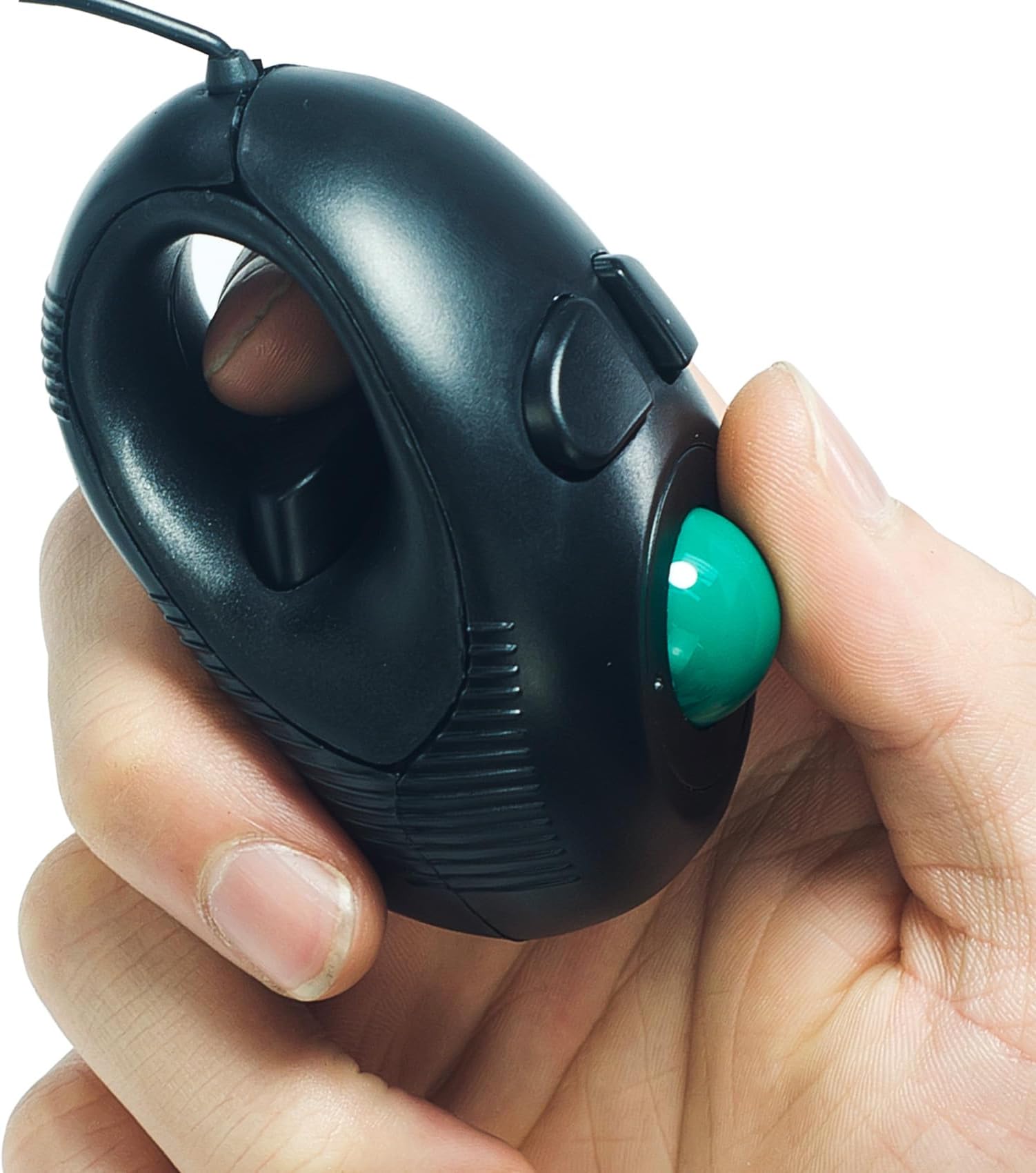 YUMQUA Portable Finger Hand Held 4D Usb Mini Trackball Mouse/Fits Left and Right Handed Users Great for Carpal Tunnel Laptop Lovers