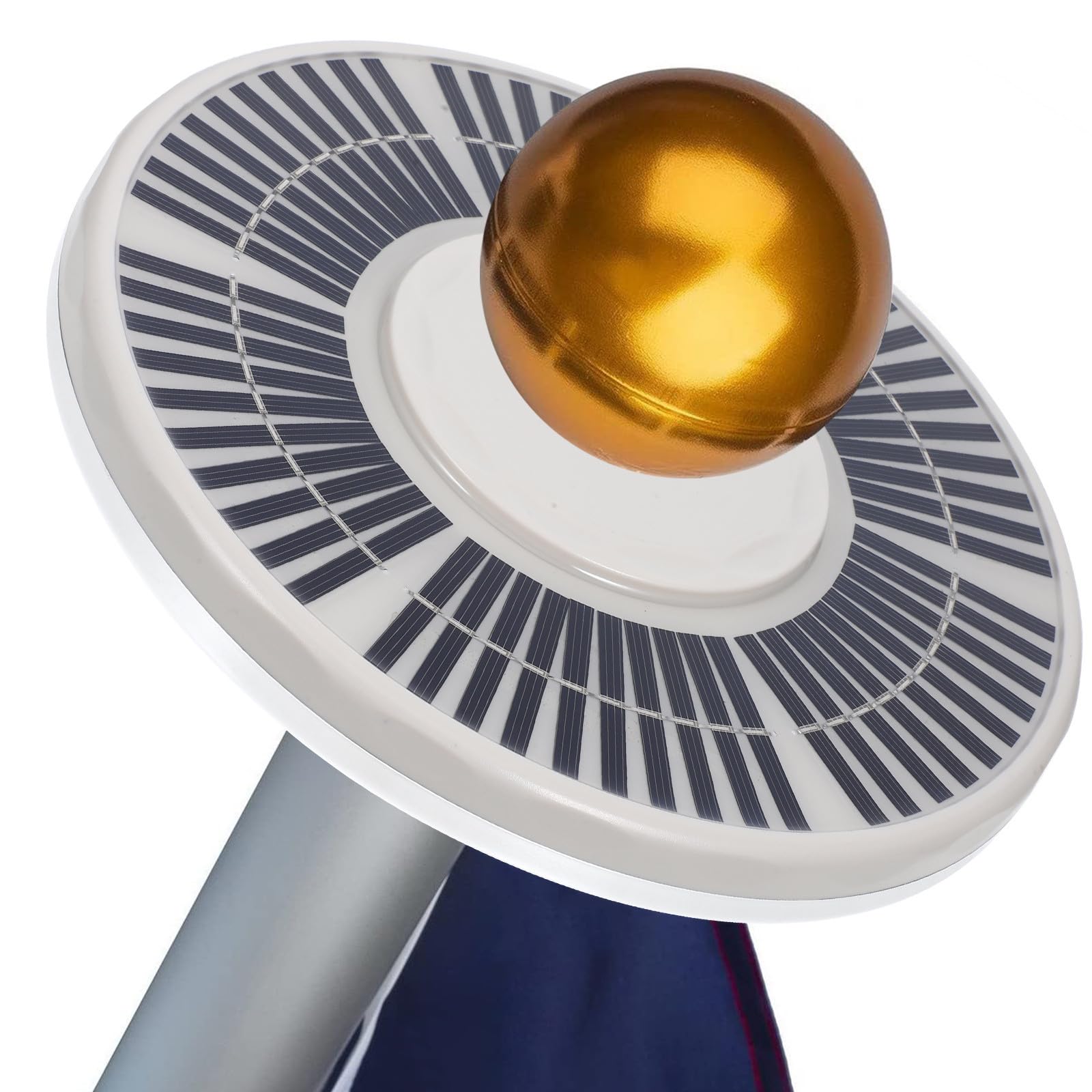 DOITOOL Luce Solare per Pennone 48 LED, Regolazione della Luminosità a 3 Livelli, Materiale Abs Resistente per Illuminazione Esterna in Campeggio e Giardino