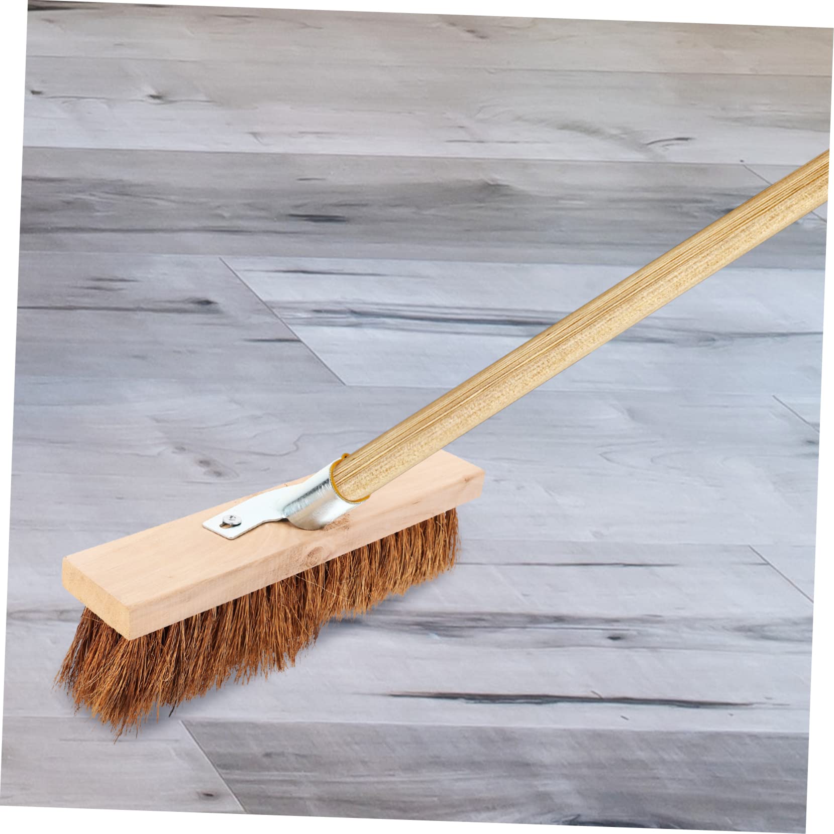 Bois et Fer Tête de Brosse de Nettoyage de Sol à Poils Souples