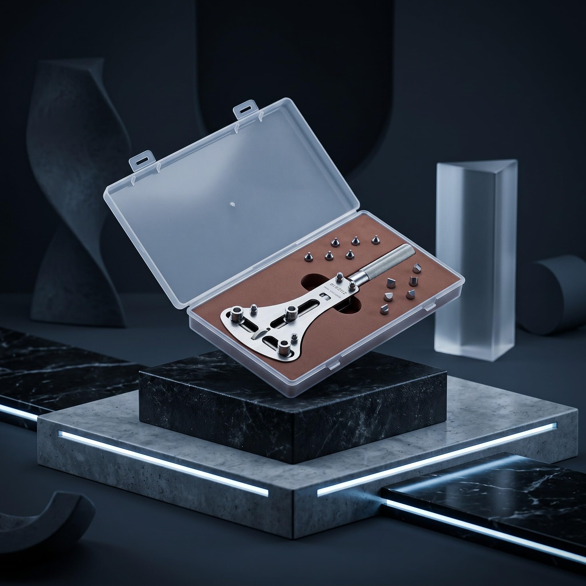 Apri Coperchio Orologio 3 Punte Acciaio Inossidabile | Rimuovi Viti Batteria, Regolabile 17-53mm per Riparazione Orologi