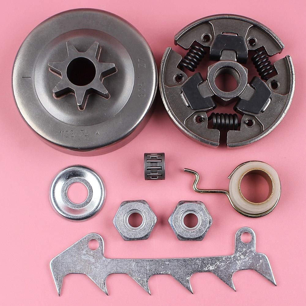 HAOHAO El Conjunto de Embrague del Embrague del Tambor .325-7T Púa de Tope Bar nueces Engranaje de Gusano Kit for Stihl MS250 MS230 MS210 025 023 021 Piezas de la Motosierra