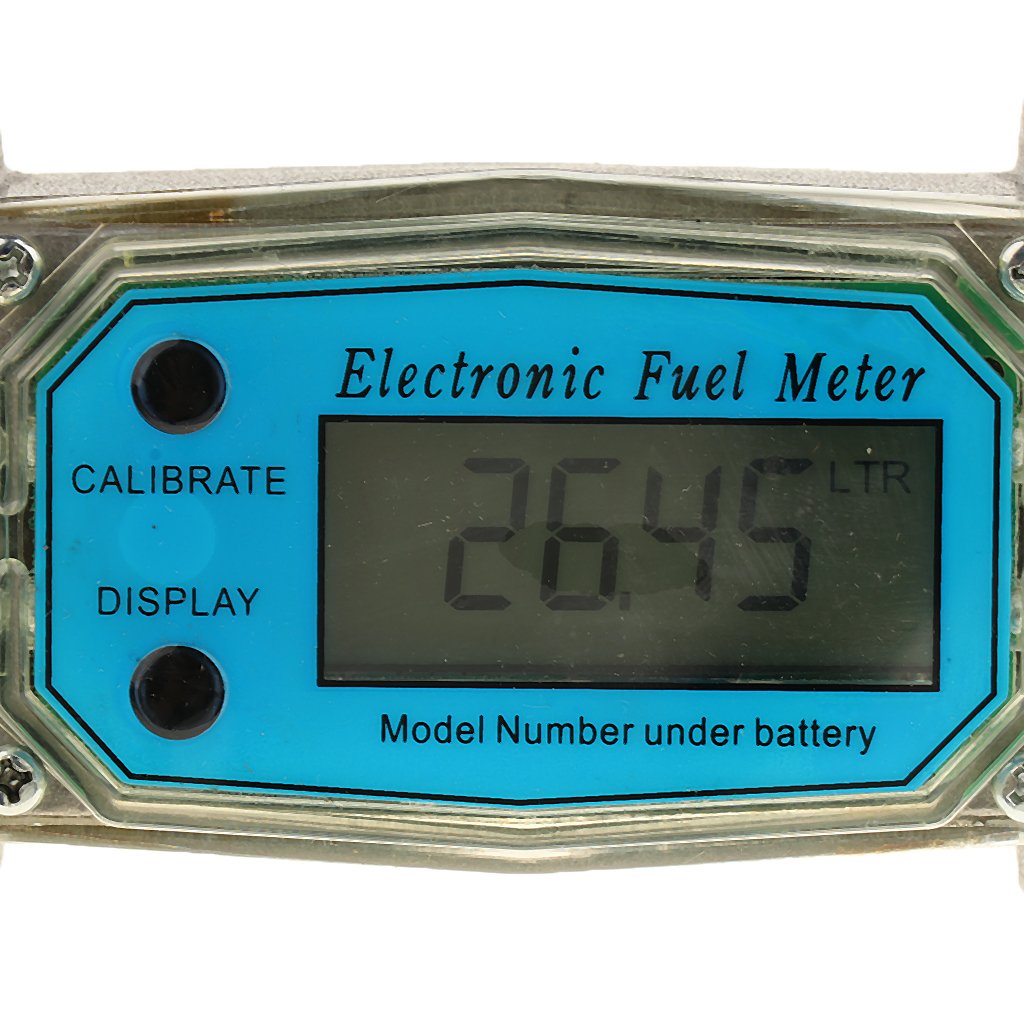 Meri SHOPP 1.5 Inch Turbine Digital Diesel Water Fuel Flow Meter Oval Gear Flow Gauge Metal Business & Industrial | Hydraulics Pneumatics & Pumps | Pump & Flow Controllers | Flow Controllers & Meters 4