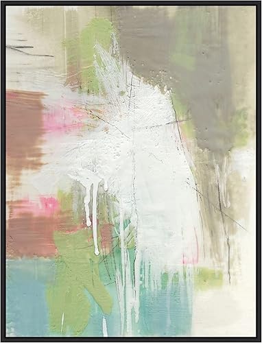 Miniatura 8 de Amanti Art Lienzo enmarcado para pared, 42 x 32 pulgadas, diseño retro Splash I de Jennifer Goldberger, lienzo enmarcado para pared, obras de arte