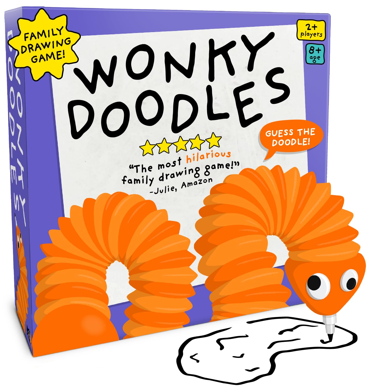 Lucky Egg Wonky Doodles, Hilarious Drawing Games for Family Game Night & Parties