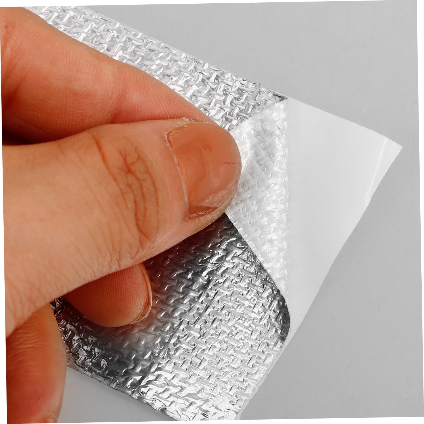 SOLUSTRE 4rouleaux Ruban Adhésif Aluminium Isolant Thermique Résistant Aux Hautes Températures Pour Conduits Échappement Et Applications Industrielles Argenté