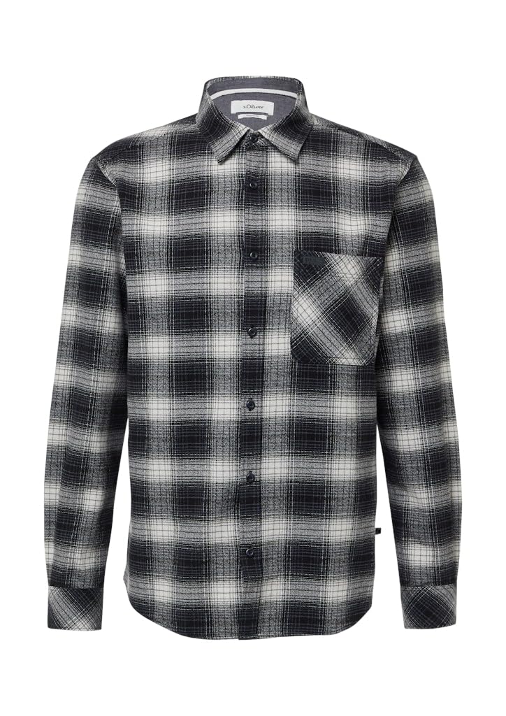 s.Oliver Regular Fit: Kariertes Hemd aus Flanell
