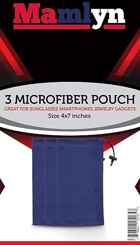 Vista 4 de Bolsa de microfibra para gafas de sol de alta calidad con cierre de resorte