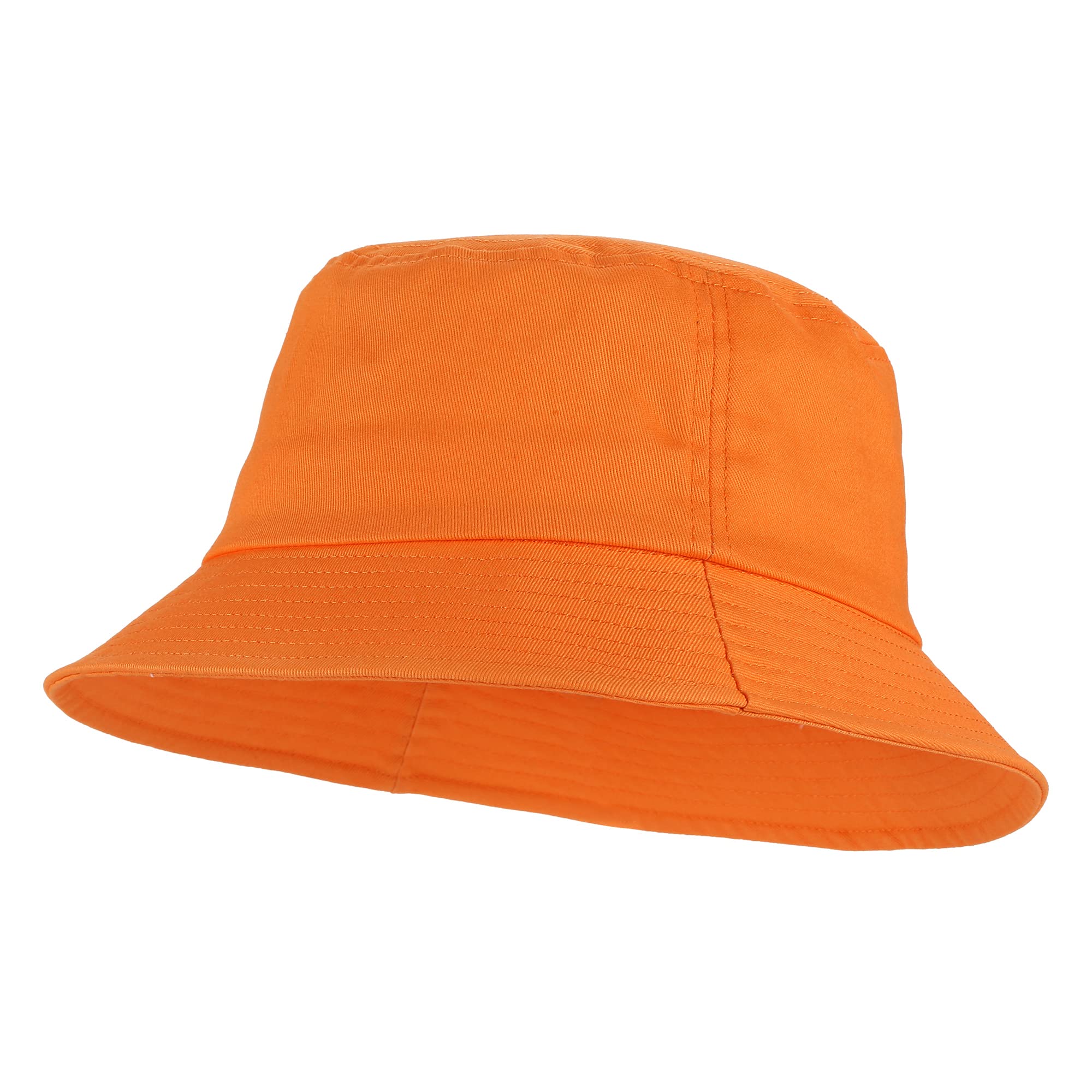 Umeepar Unisex Cotton Packable Bucket Hat Sun Hat Plain Colors for Men Women