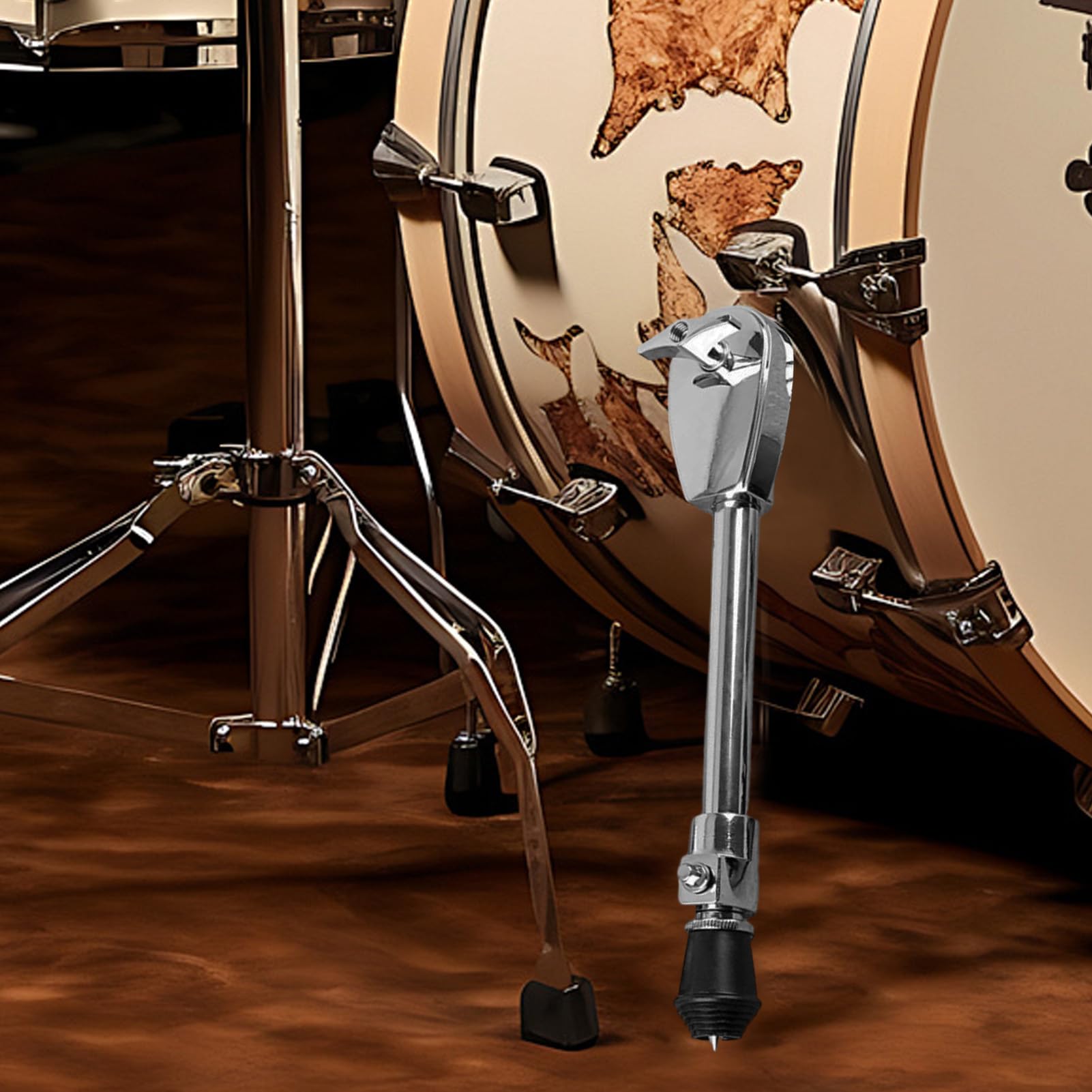 Gambe Di Supporto Per Grande Cassa - Piedi Di Strumento A Percussione Artigli Da Pavimento Per Batteria | Base Resistente Alla Ruggine Supporto Portatile Principianti Adulti Professionali