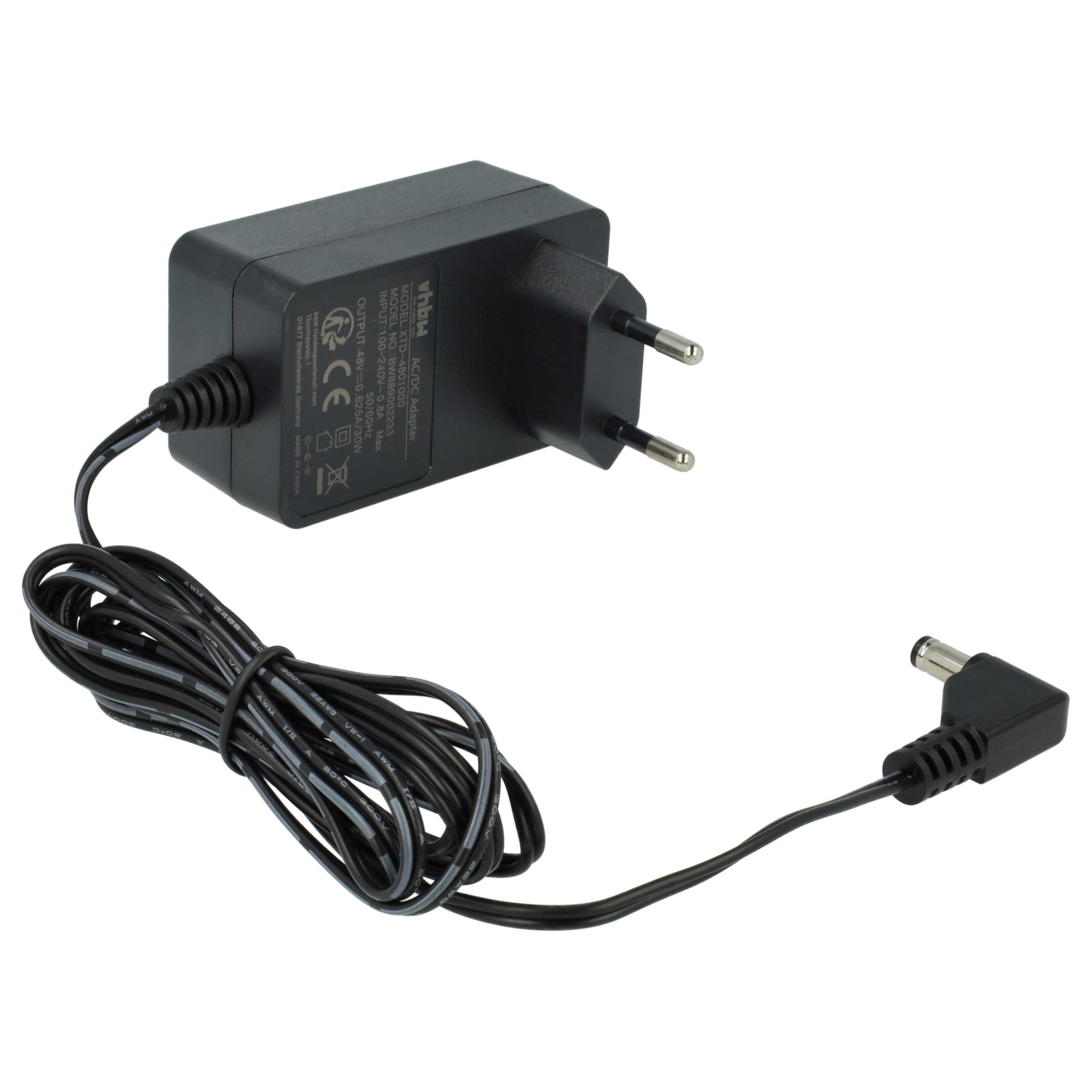 vhbw 1x Bloc d'alimentation Compatible avec Mitel 6940 | 6930, 6920, 6900, 6867i, 6869i, 6863i, 6865i téléphone VoIP - 160 cm