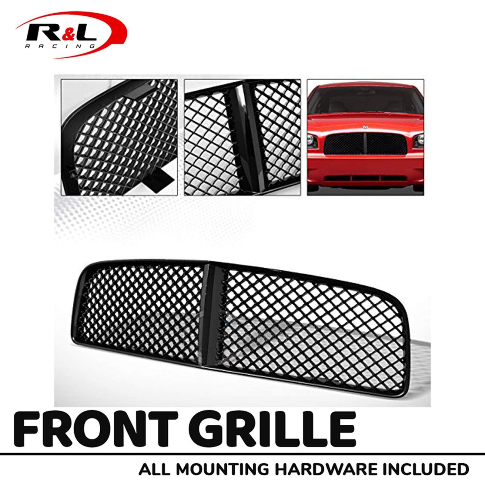 Buy R&L Racing Matte Black Front Grill Hood Bumper Grille 20052010 for