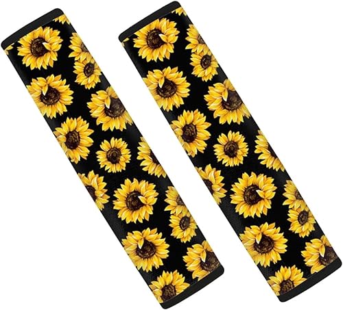 FOR U DESIGNS 2 almohadillas de neopreno para cinturón de seguridad para automóviles, fundas universales para cinturón de seguridad de automóvil,