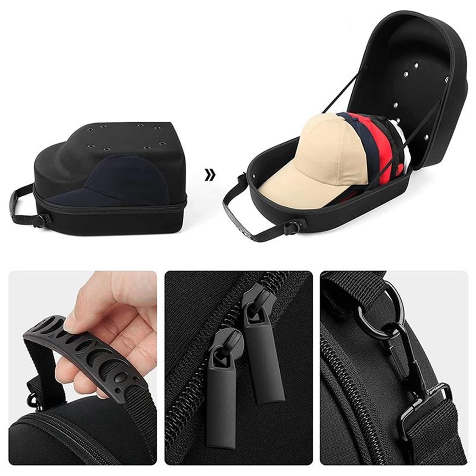 Custodia da viaggio portatile for cappelli Cappellini Organizzatore di immagazzinaggio Scatola for Per l'Armadio(S)