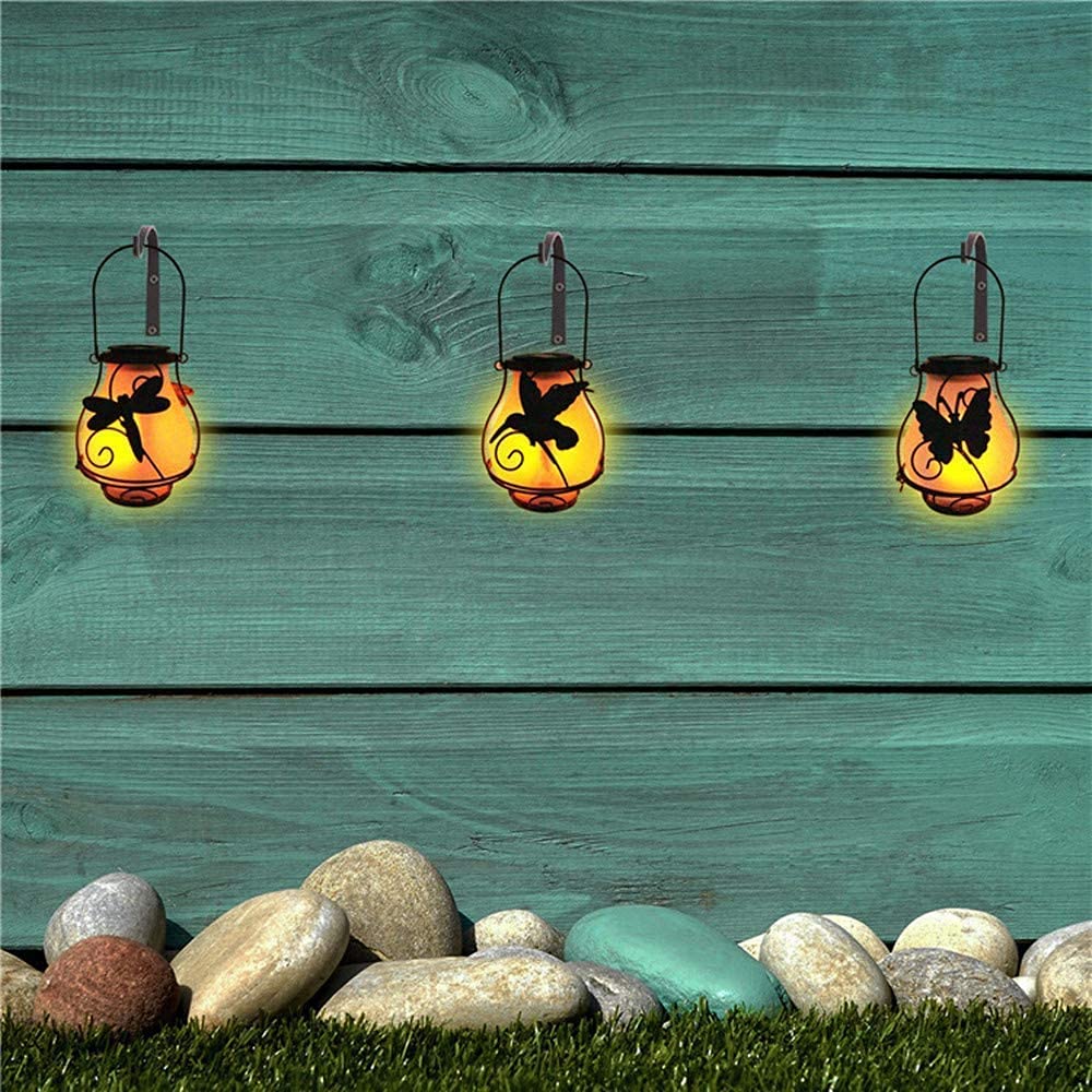 KANBUN Solarleuchten Gartenfackel 2er-Pack Solarleuchten Solarfackel mit realistischer Flamme Solarleuchten Outdoor Camping Party zum Aufhängen (2er Pack) Quality Goods