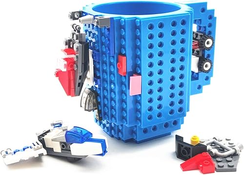 Miniatura 8 de Build-On Brick Mug,Funny Block Buddy Coffee Cup,Unique Easter Father's day Birthday Present Christmas Gifts for Men Women Dad Mum Him Boy Girl Adult