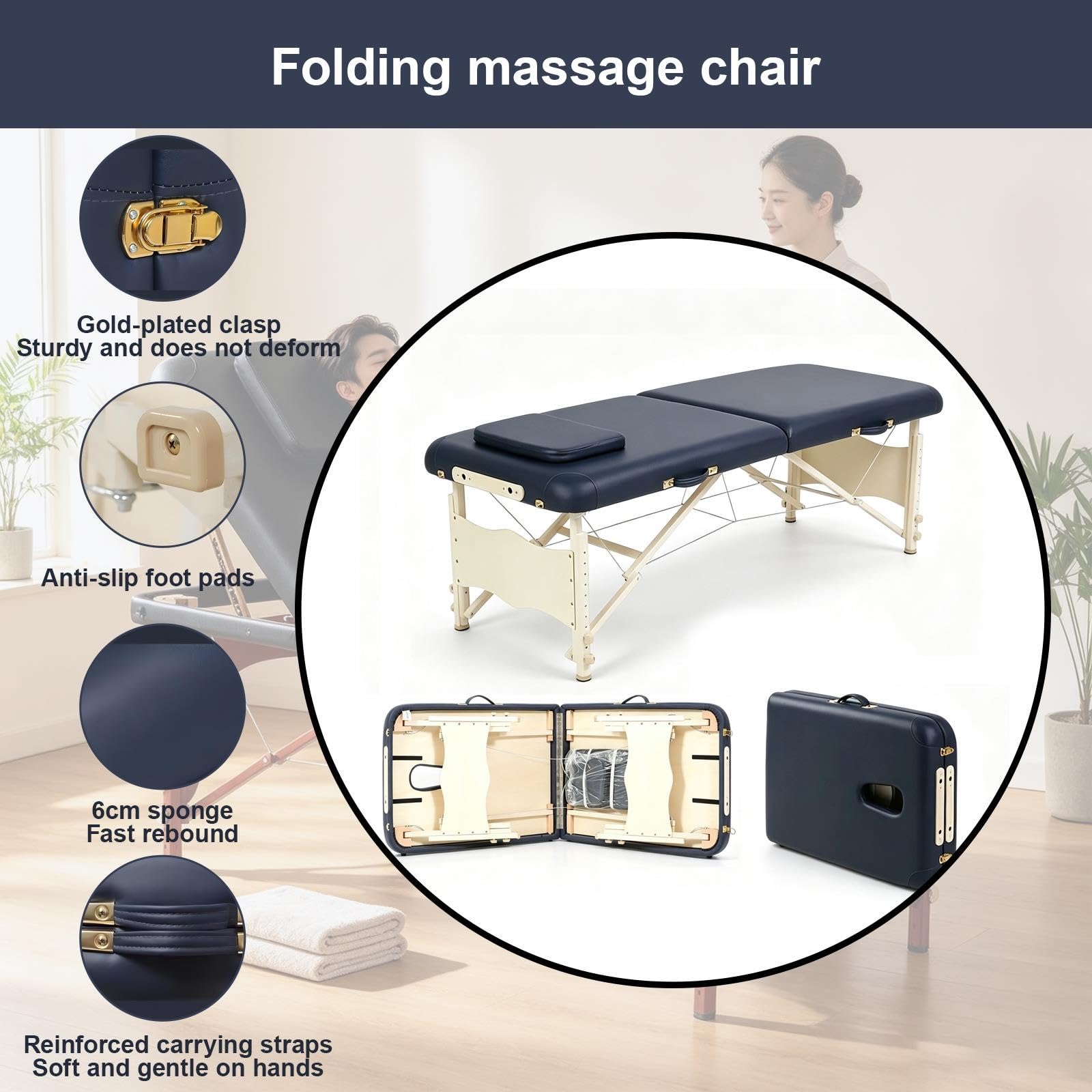 Lettino Massaggio Portatile Altezza Regolabile Lettino Massaggio Portatile
