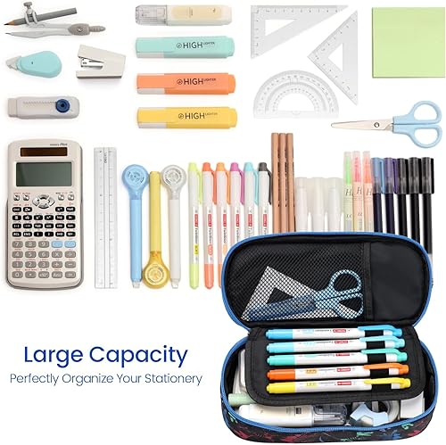 Miniatura 4 de Cambond Estuche para lápices de gran capacidad, bonito estuche para niños y niños, gran estuche de almacenamiento para la escuela, estuche con