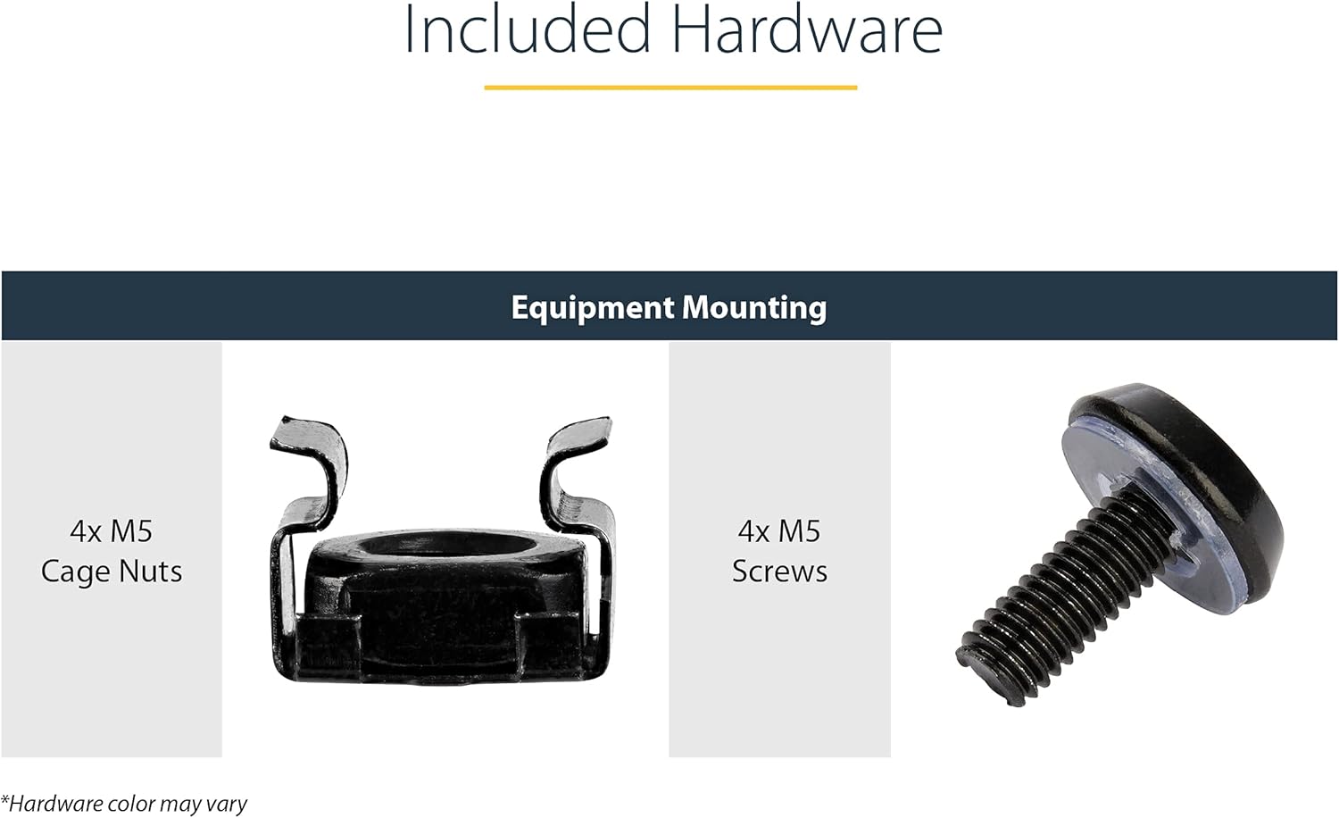 StarTech.com 2U Server Rack Shelf - Universal Rack Mount Cantilever Shelf for 19" Network Equipment Rack & Cabinet - Heavy Duty Steel – Weight Capacity 50lb/23kg - 22" Deep Tray, Black, TAA