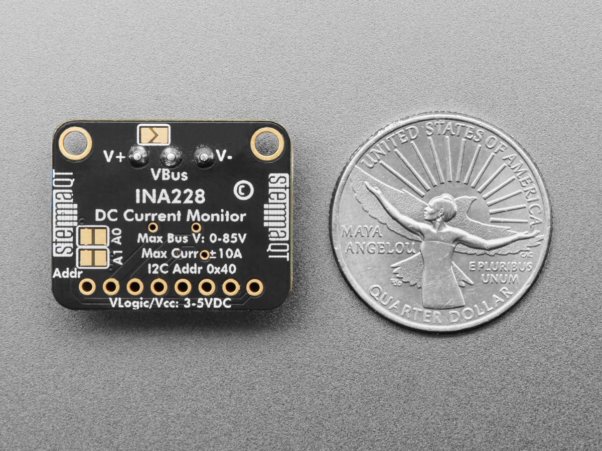 Adafruit STEMMA QT/Qwiic INA228 I2C 85 V 20 bits High or Low Side Power Monitor 5832