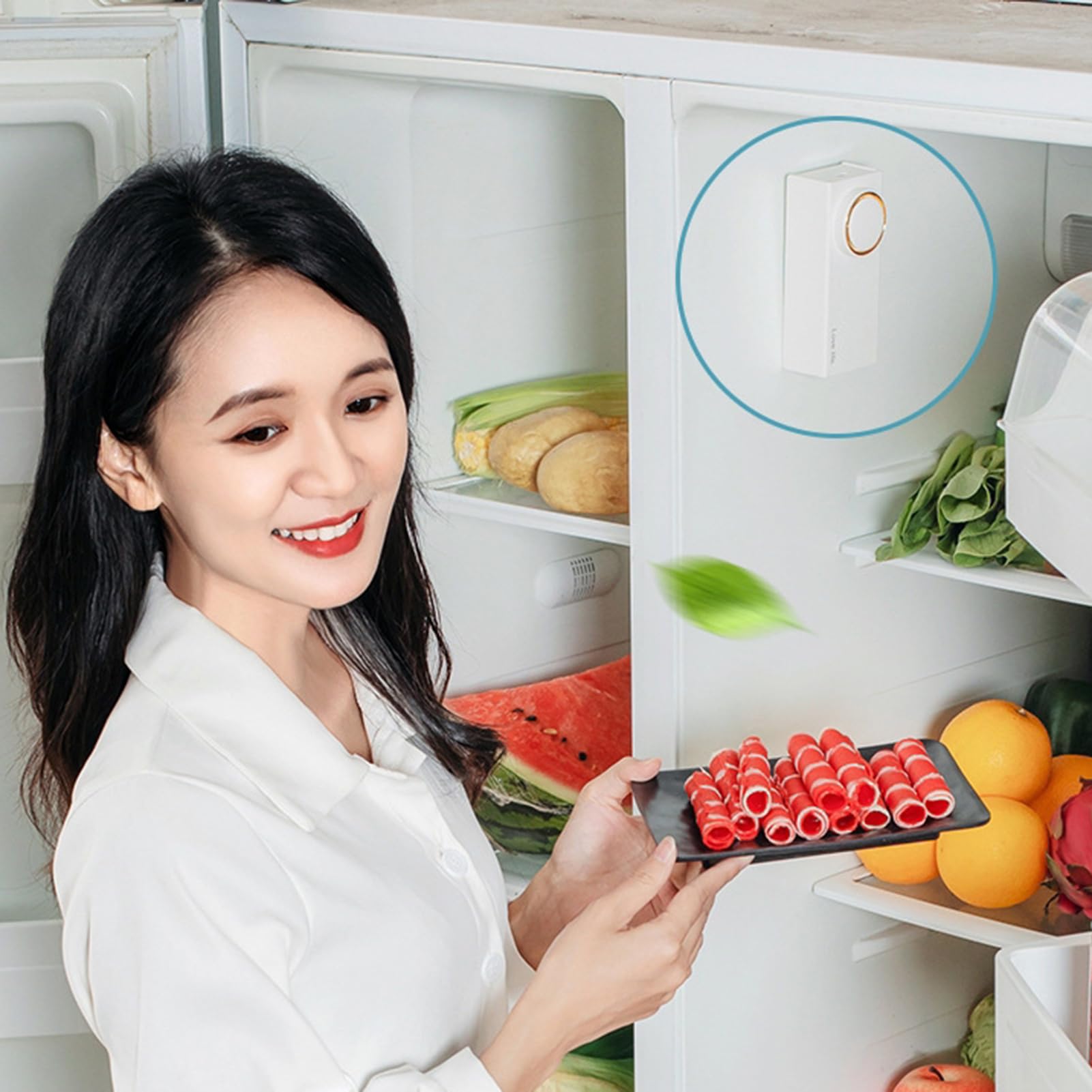 Eliminador de olores de refrigerador magnético larga duración para habitación baño