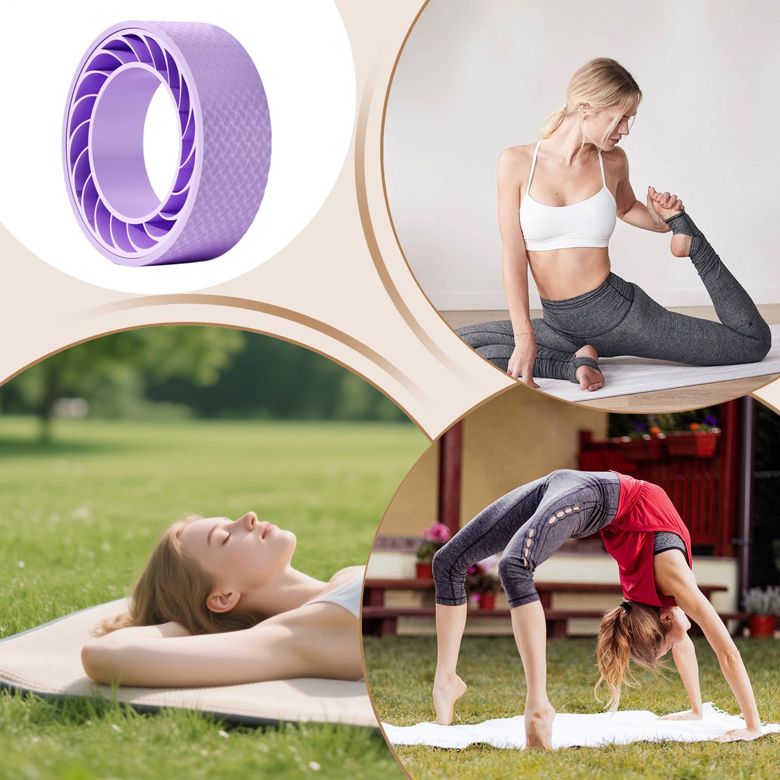 Rullo in schiuma, comodo rullo massaggiante per stretching ed esercizi di stretching, rullo per yoga, per l'uso in palestra, per fitness, riabilitazione, allenamento quotidiano e